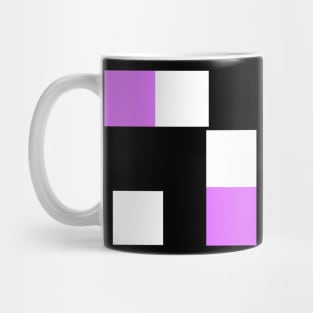 Pink & White Geometric Shapes Mug